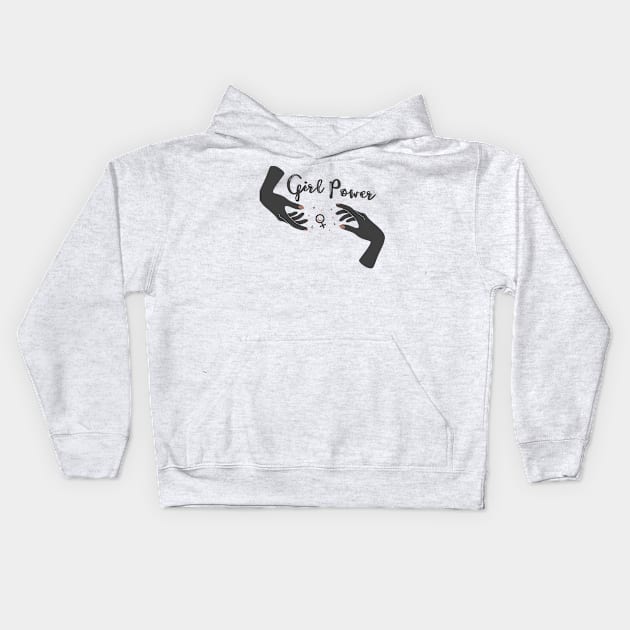 Girl Power Kids Hoodie by Marley Moon Co